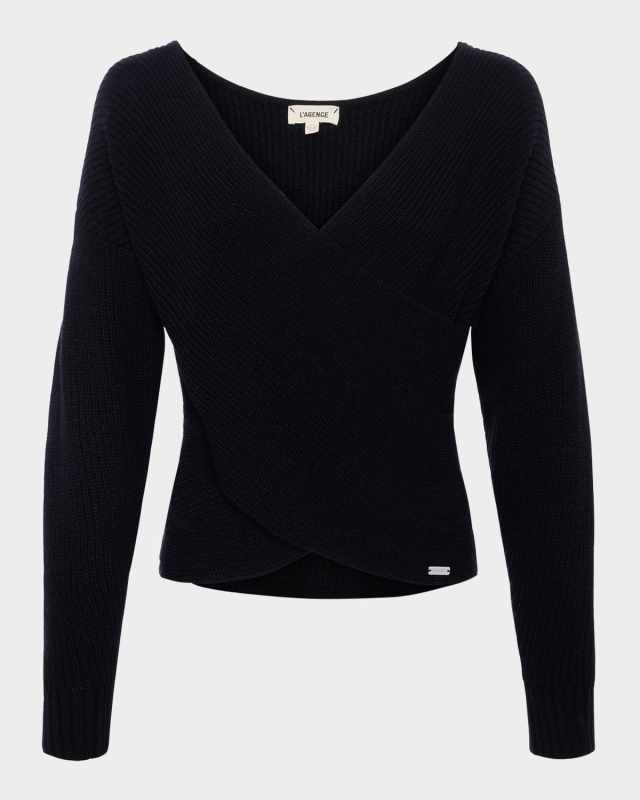Antonella Surplice Sweater
